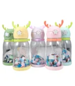 600ML Kids Water Bottle With Straw.